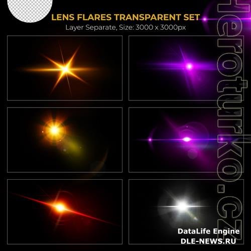 PSD realistic colorful lens flare lights effect collection vol 19