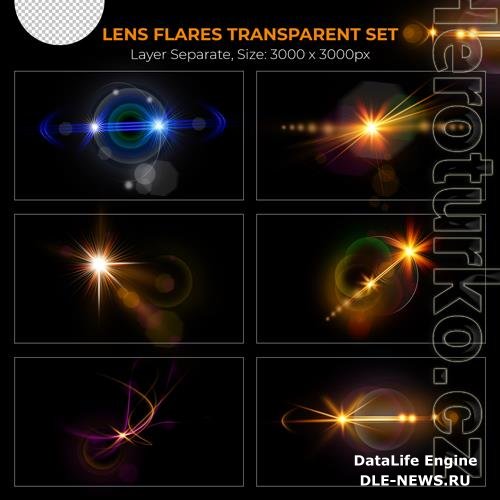 PSD realistic colorful lens flare lights effect collection vol 17