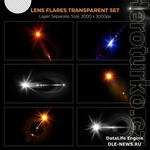 PSD realistic colorful lens flare lights effect collection vol 14