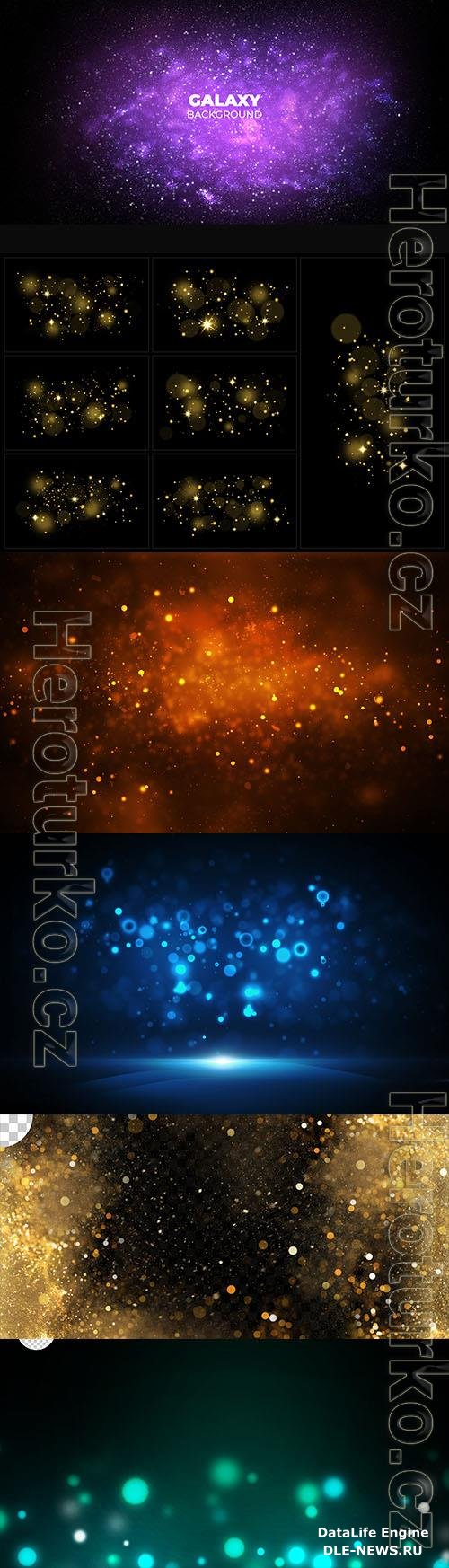 PSD abstract background design, bokeh lights