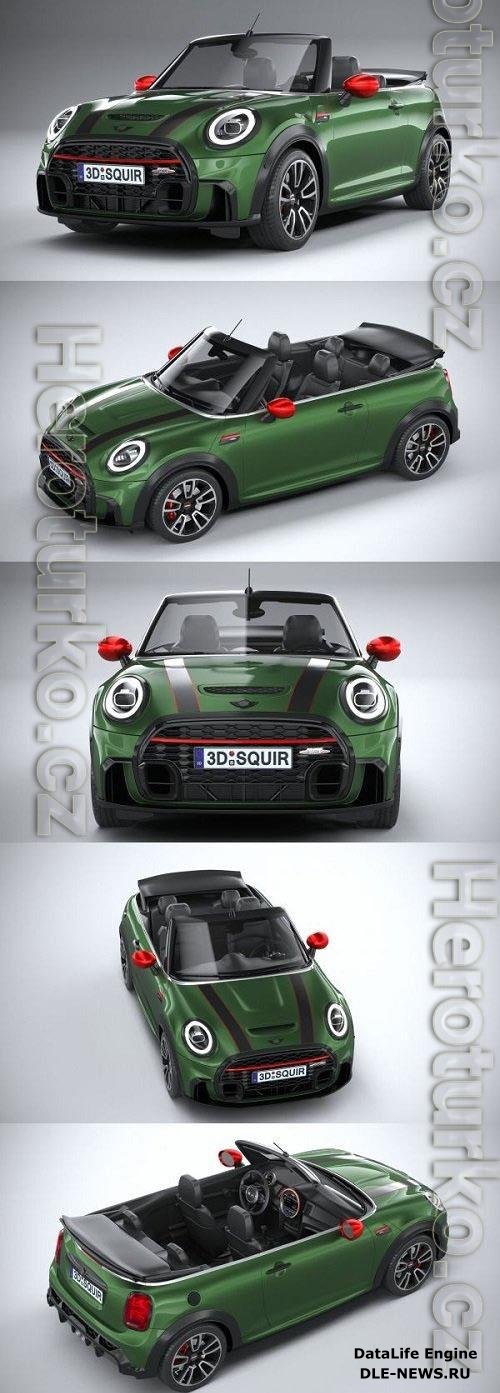 Mini Cooper JCW Convertible 2022 3D Model