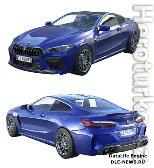 BMW M8 2019 3D Model