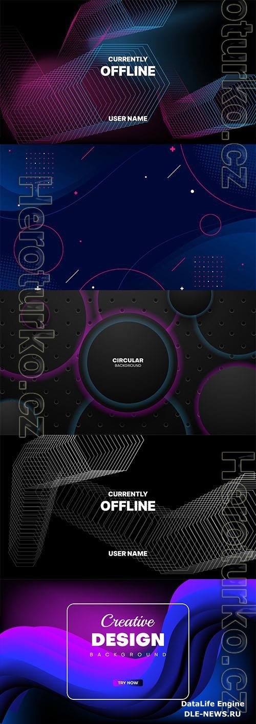 Abstract background vector illustration vol 12