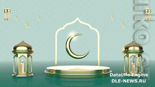 Ramadan Backdrop Light Green - 4K Motion Graphics