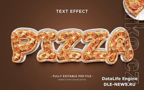 PSD pizza text effect