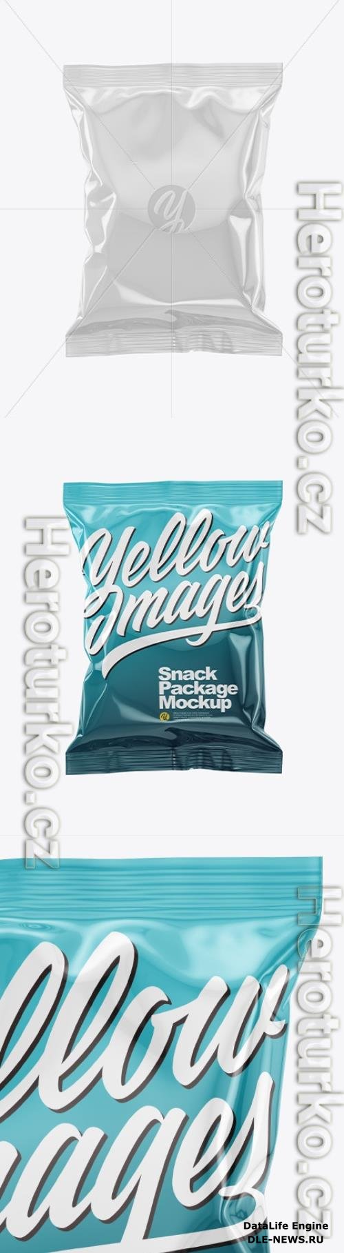Glossy Snack Package Mockup 50510