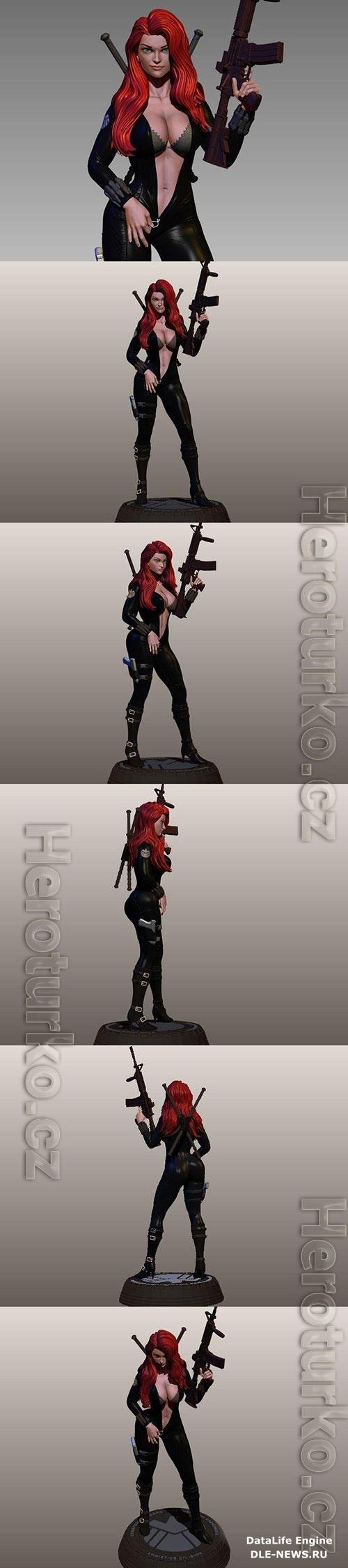 3D Print Models Black Widow