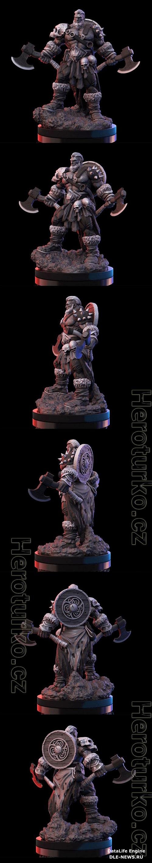 3D Print Models Barbarian Warrior