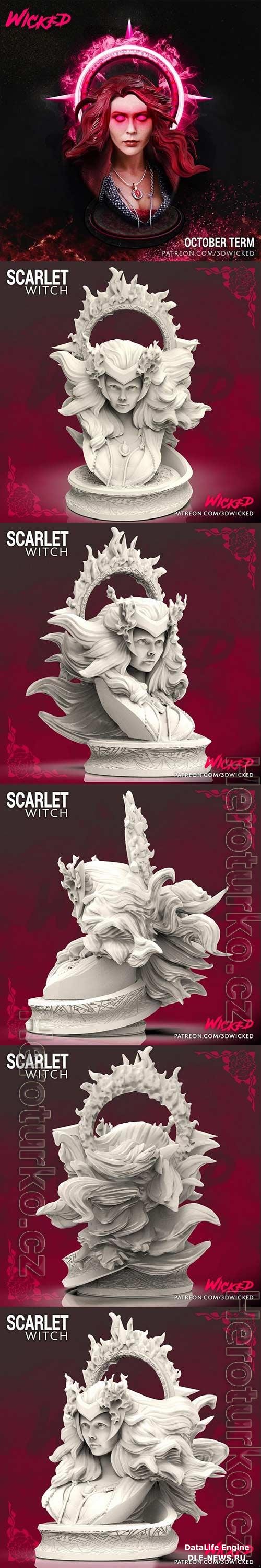 3D Print Models Wicked Scarlet Witch Bust