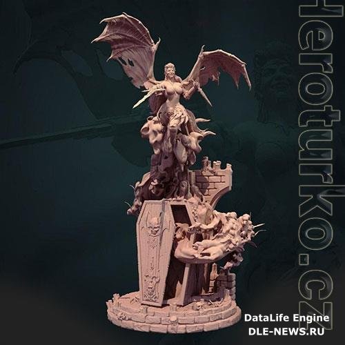 3D Print Models The Crimson Countess - Vampire Queen - Krakens Vault