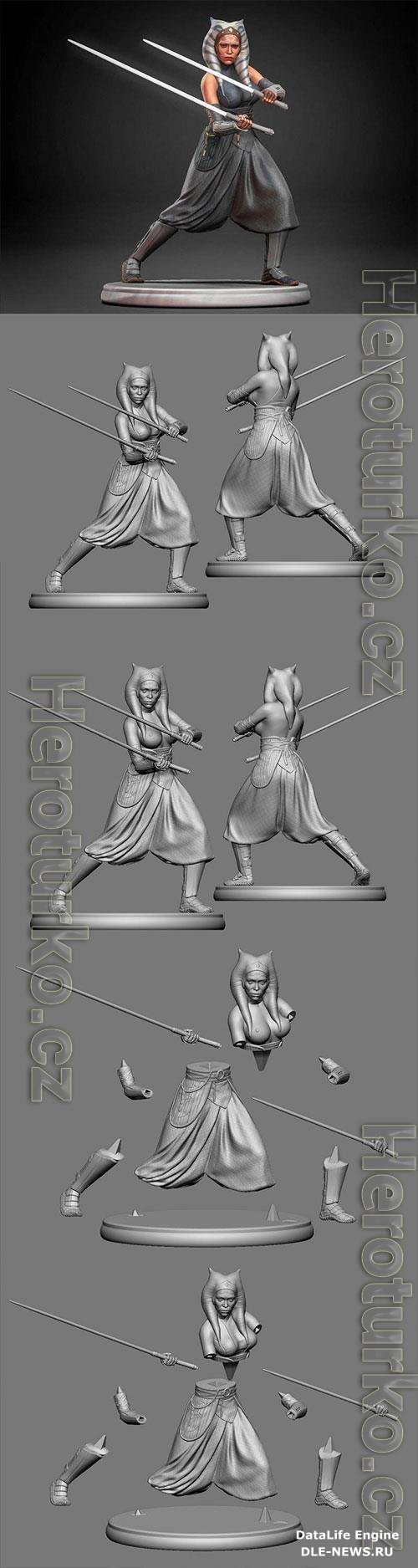 3D Print Models Asoka Tano (Mandolorian) StarWars