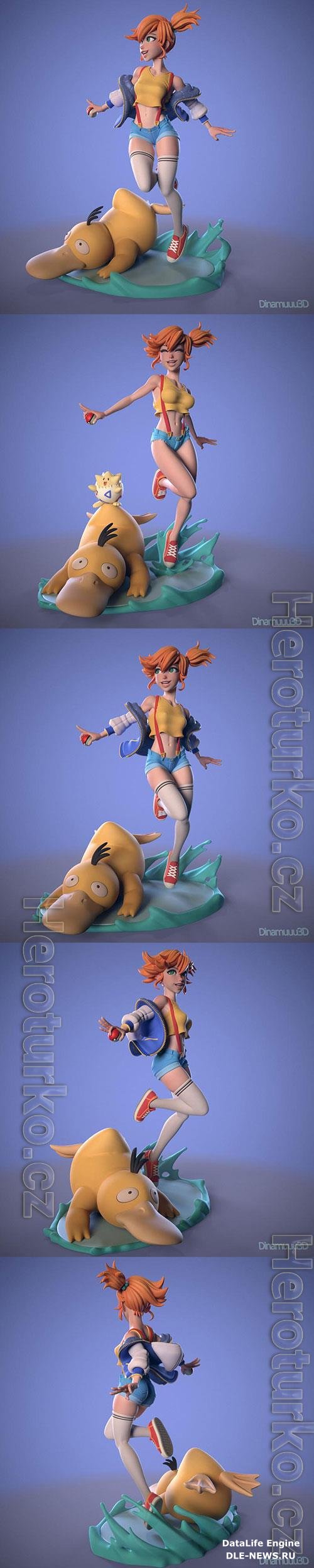 3D Print Models Misty and PsyDuck