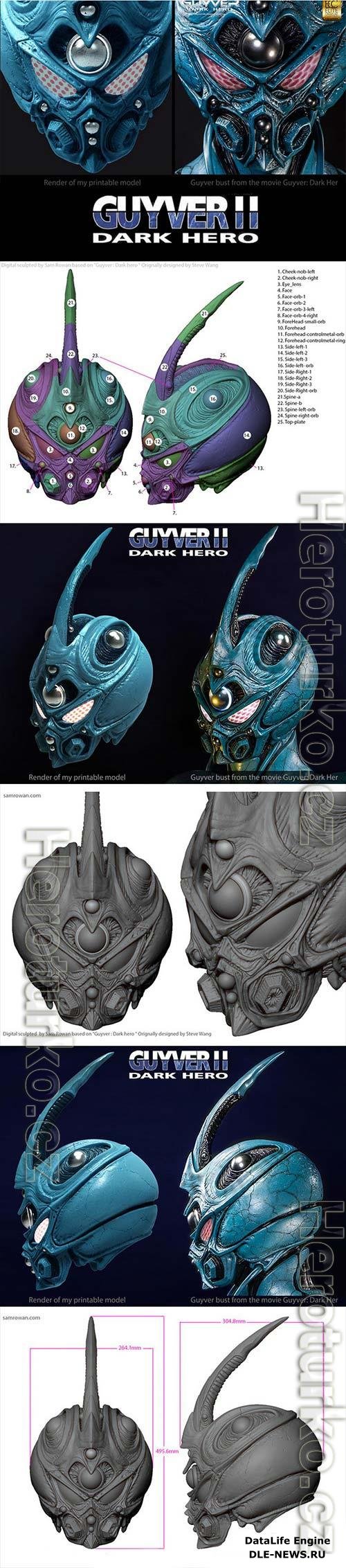 3D Print Models Guyver helmet