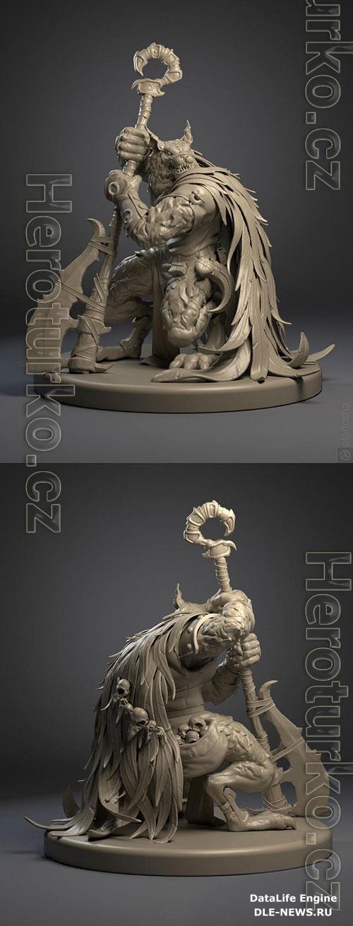 3D Print Models Moon Wolf