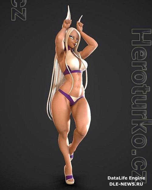 3D Print Models BNHA - Sexy Mirko (by RushZilla)