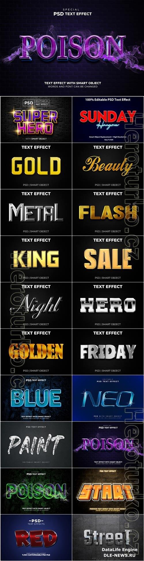 Psd text effect set vol 611