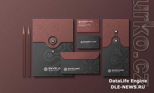 Corporate stationery branding design mockup psd