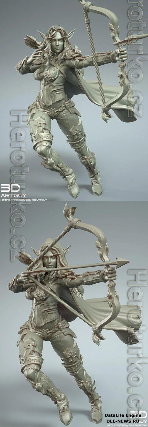 Elven Archer 3D Print