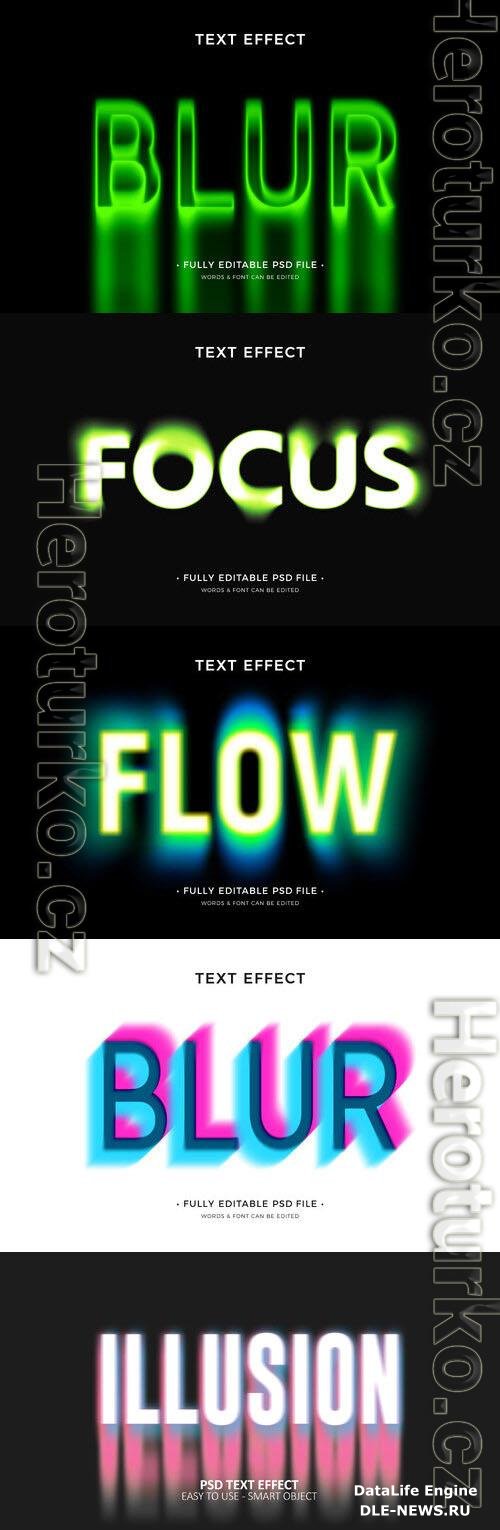 Psd style text effect editable design
 collection vol 268