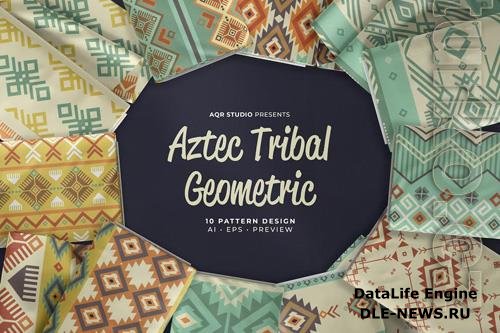 Aztec Tribal Geometric - Seamless Pattern Design