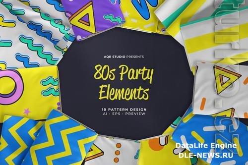 80s party element - Seamless Pattern Design