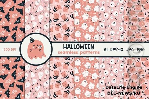 Halloween Digital Paper Patterns Design Set