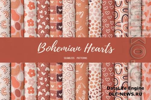 Bohemian Hearts - Patterns Design Set