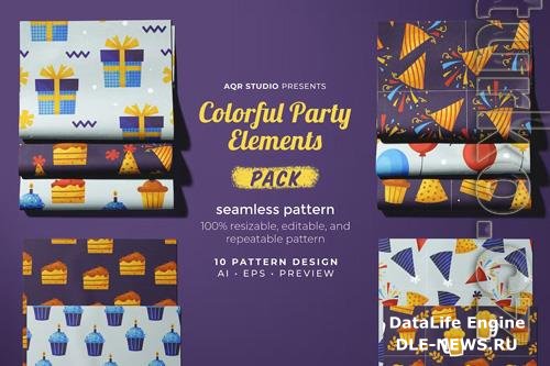 Colorful Party - Seamless Pattern Beautiful Collection