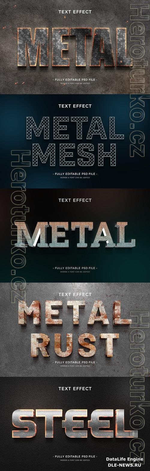 Psd style text effect editable set vol 285