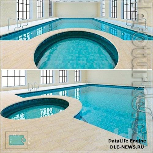 Swimming Pool 3 interior 3D Model