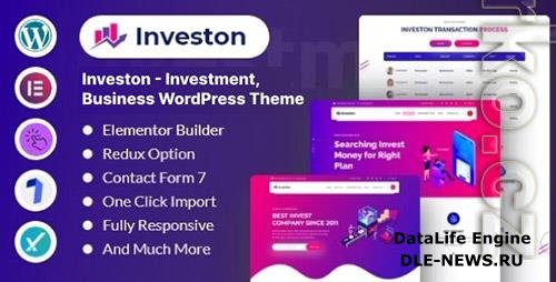 ThemeForest - Investon v1.0.1 - Investment, Business WordPress Theme/31091524