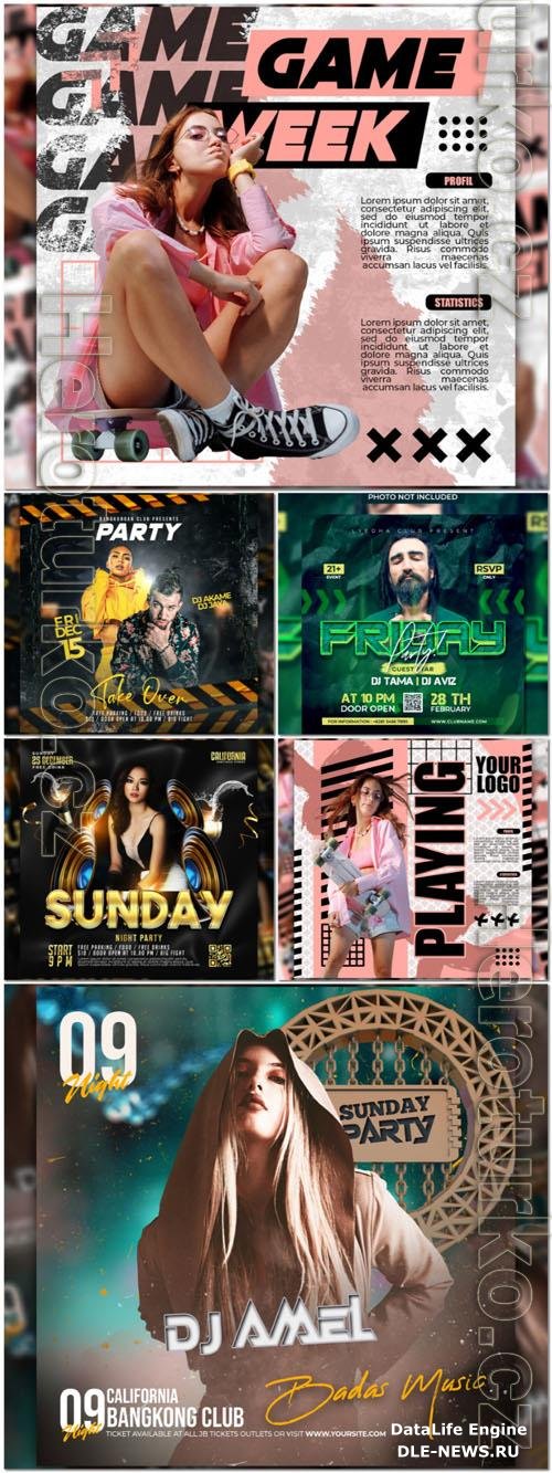 Flyer social media post, psd banner design
 collection vol 126