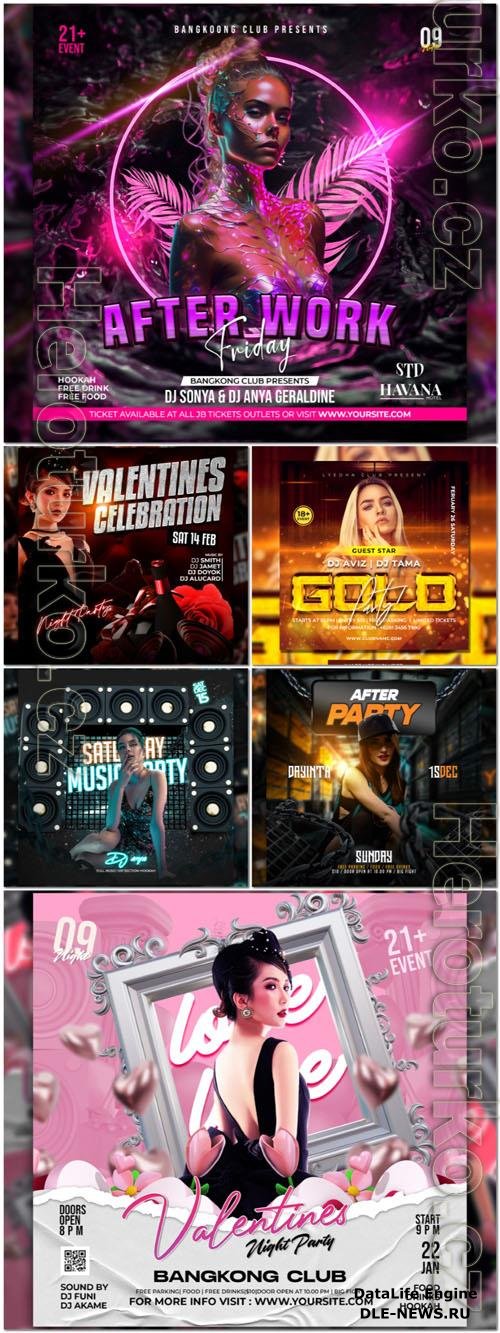 Flyer social media post, psd banner design
 collection vol 125