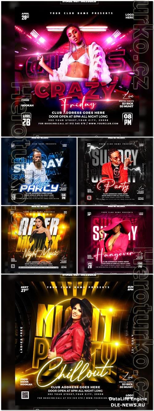 Flyer social media post, psd banner design
 collection vol 120