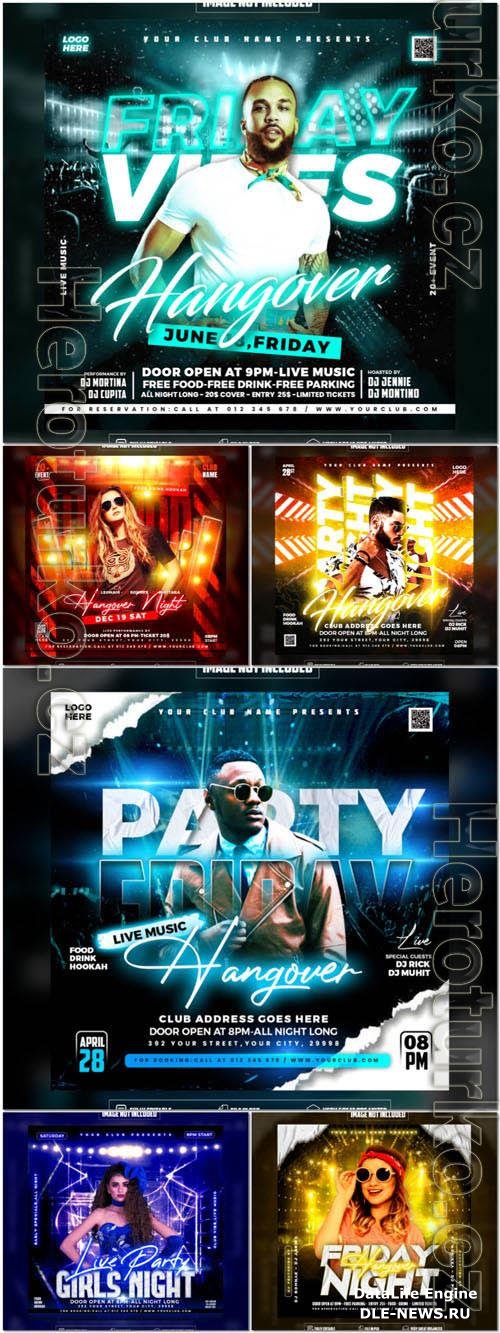 Flyer social media post, psd banner design
 set vol 135