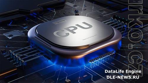 Cpu can be used text input, psd abstract circuit board space on processor
