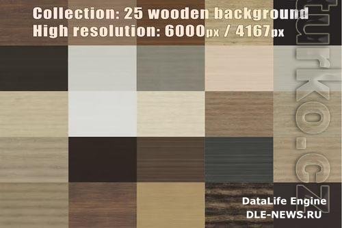 Collection - 25 wooden - background pack