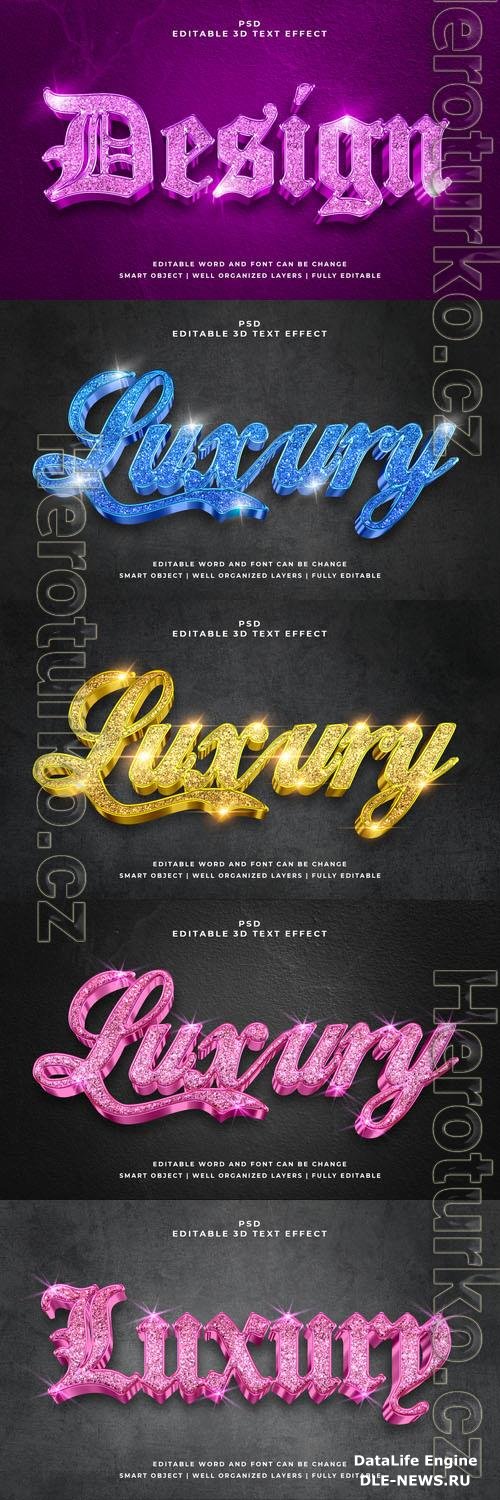 Psd style text effect editable set vol 305