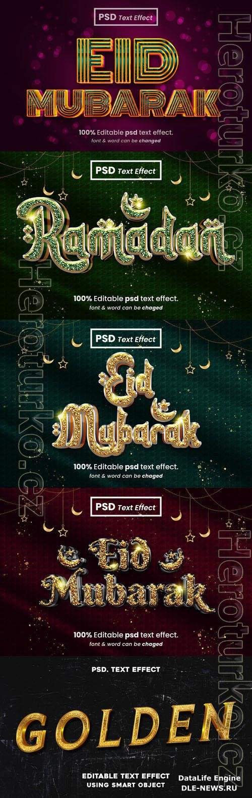 Psd style text effect editable set vol 331