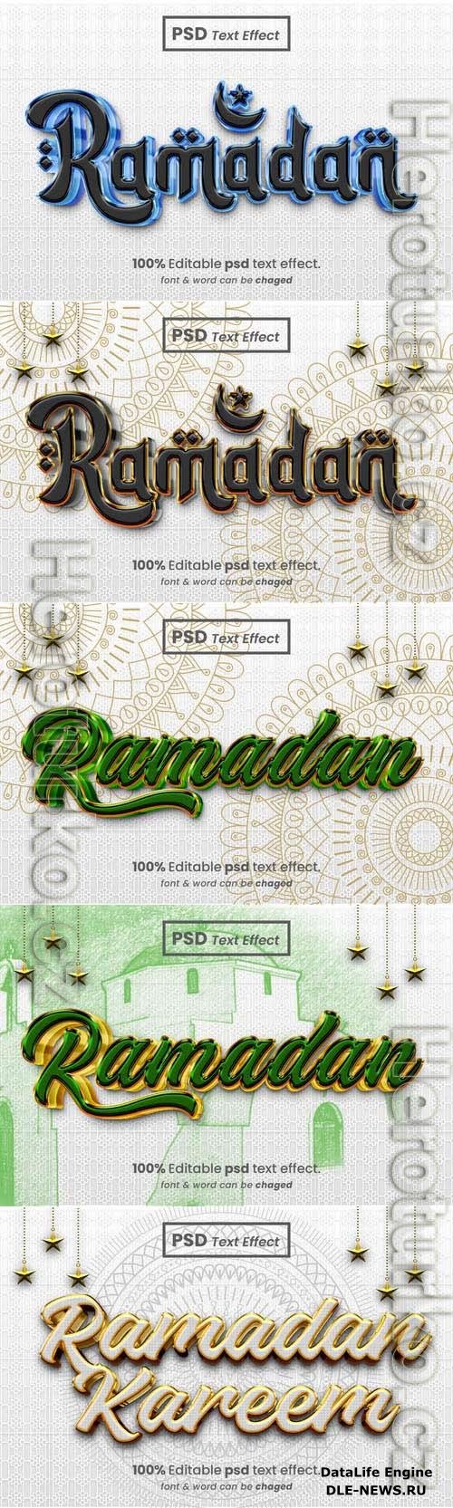 Psd style text effect editable set vol 320