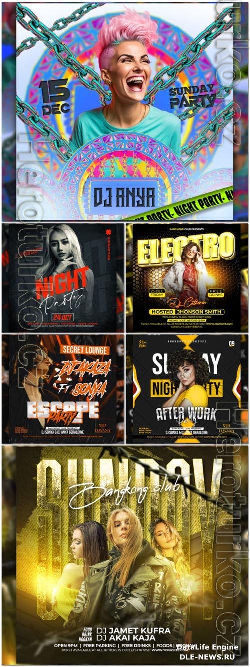 Flyer social media post, psd banner design
 collection vol 112