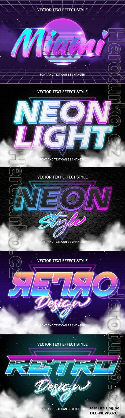 Vector 3d text editable, text effect font design
 set vol 84