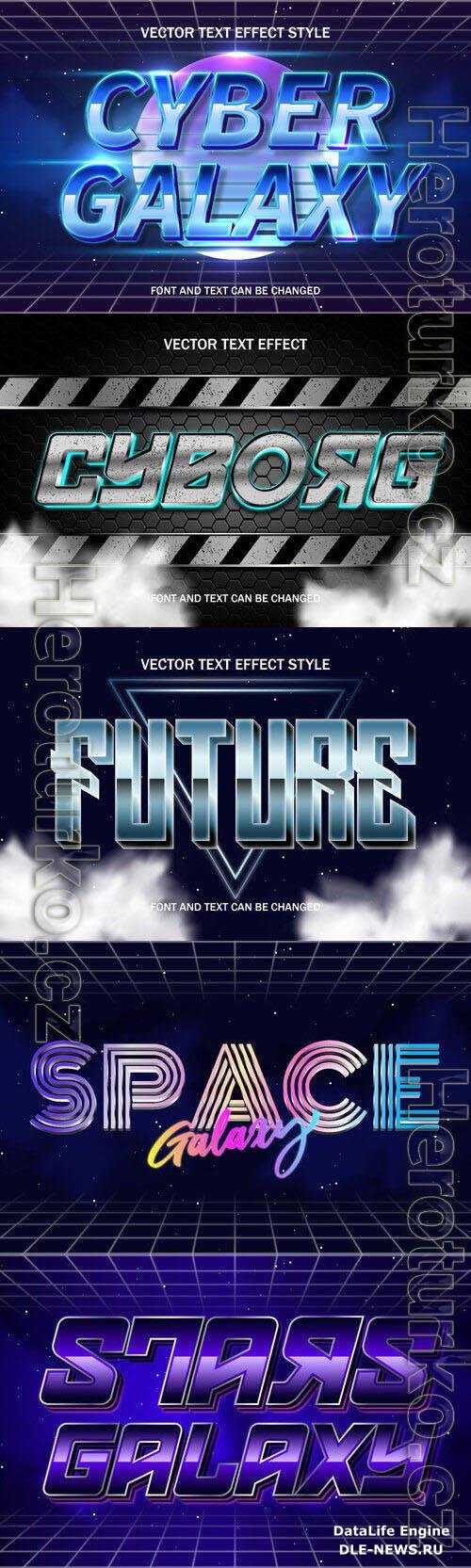 Vector 3d text editable, text effect font design
 set vol 83