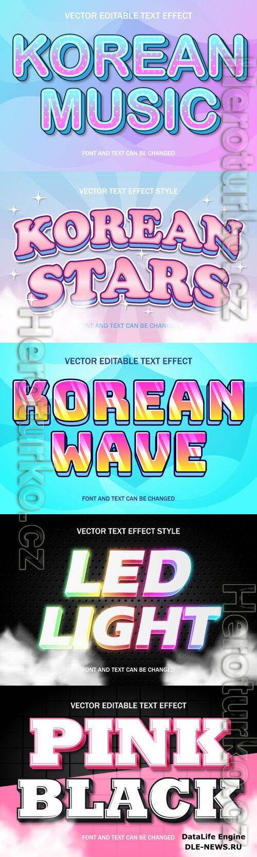 Vector 3d text editable, text effect font design
 set vol 79