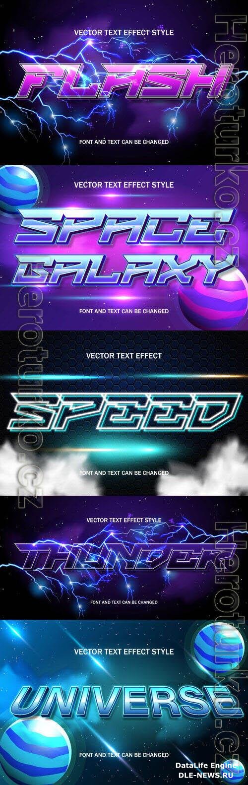 Vector 3d text editable, text effect font design
 set vol 73