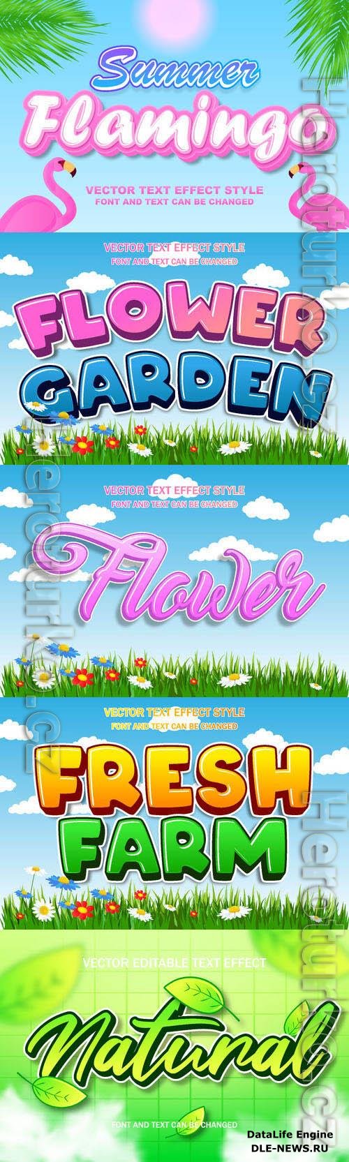 Vector 3d text editable, text effect font design
 set vol 71