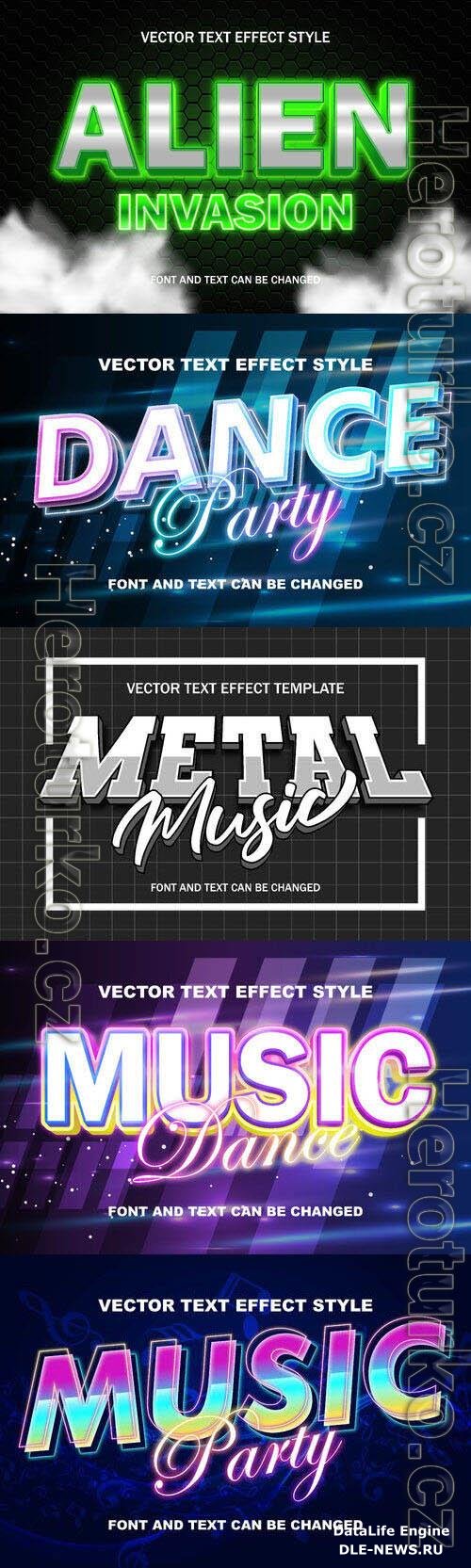 Vector 3d text editable, text effect font design
 set vol 70