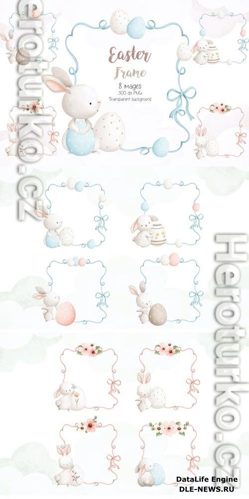 Easter Frame Clipart Beautiful Design