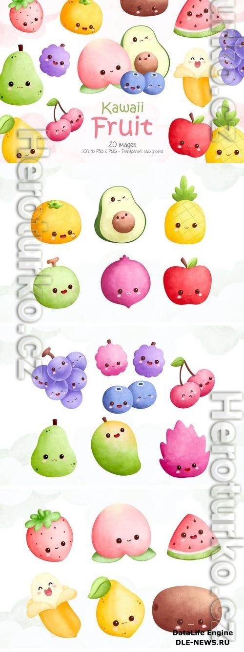 Fruit Character Clipart Design