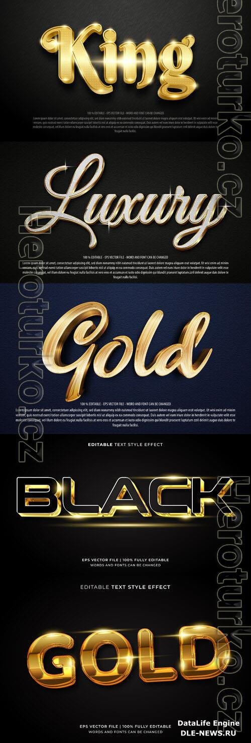 Vector 3d text editable, text effect font design
 vol 100